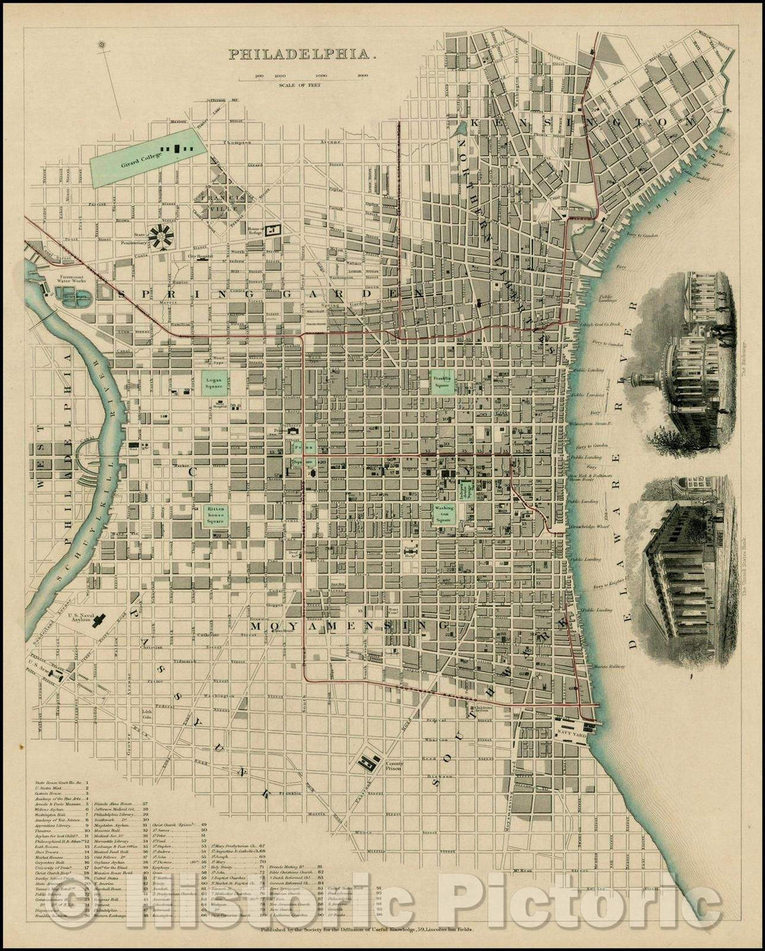 Historic Map - Philadelphia, 1840, SDUK v1