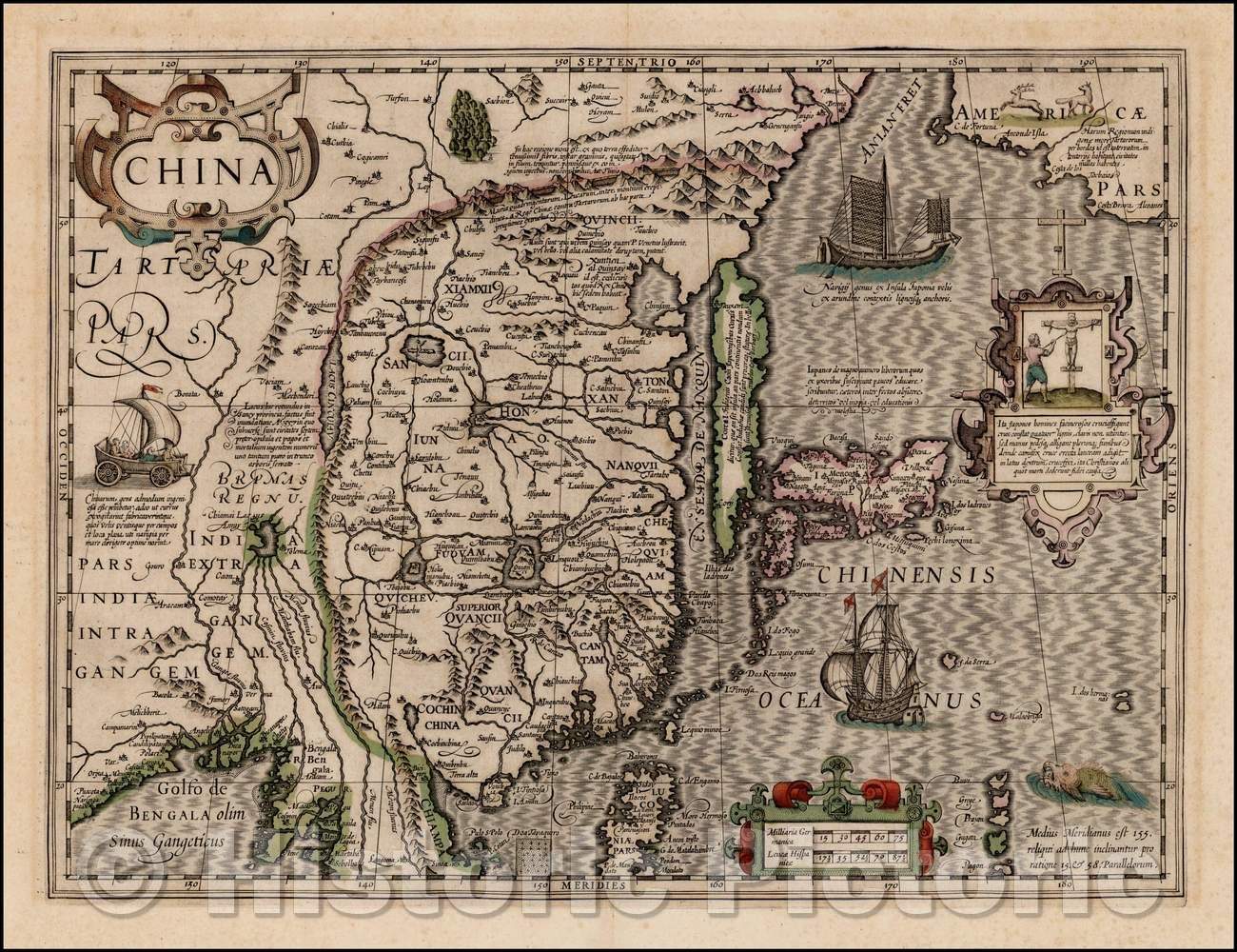 Historic Map - China, 1606, Jodocus Hondius v3