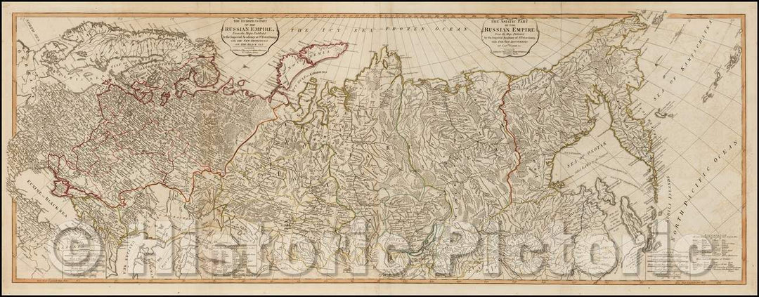 Historic Map - The European Part of the Russian Empire, 1794, Laurie & Whittle v1