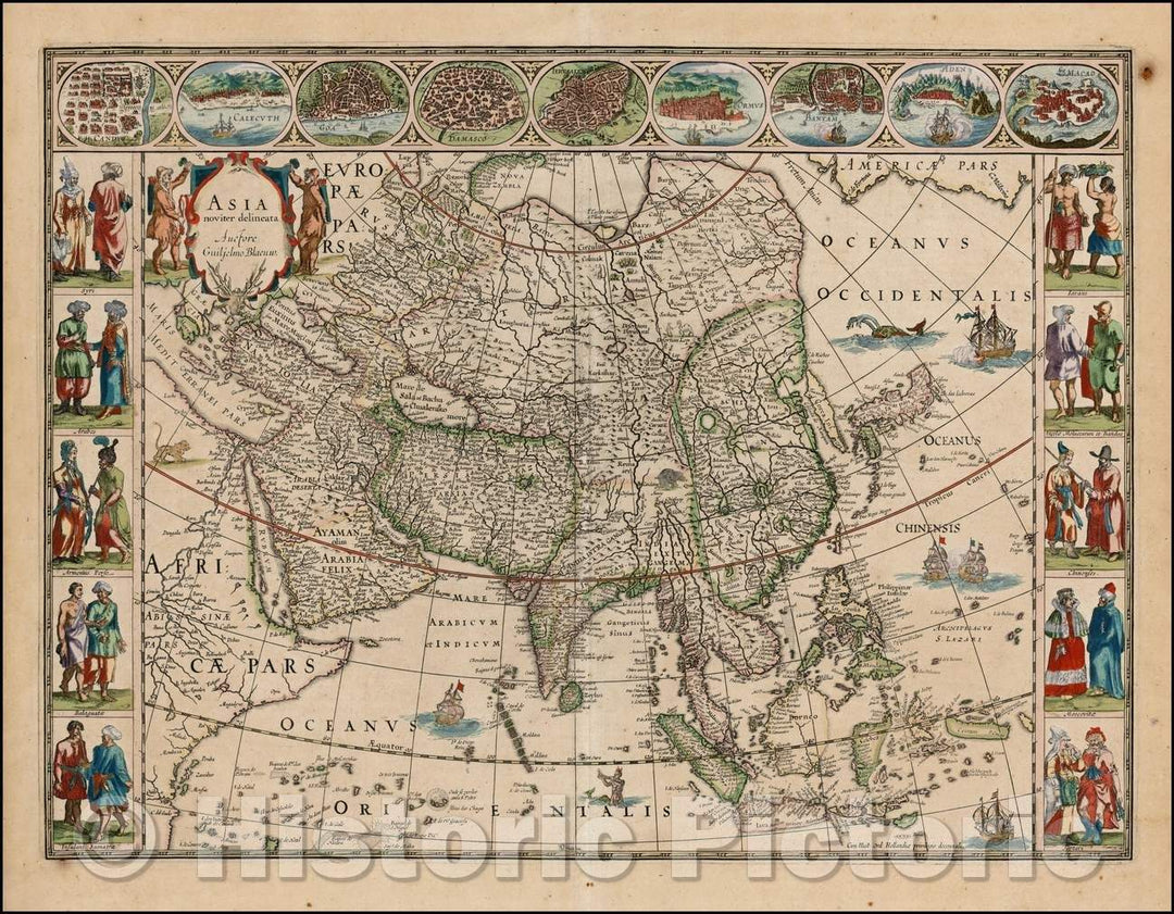 Historic Map - Asia Noviter Delineata, 1635, Willem Janszoon Blaeu v1