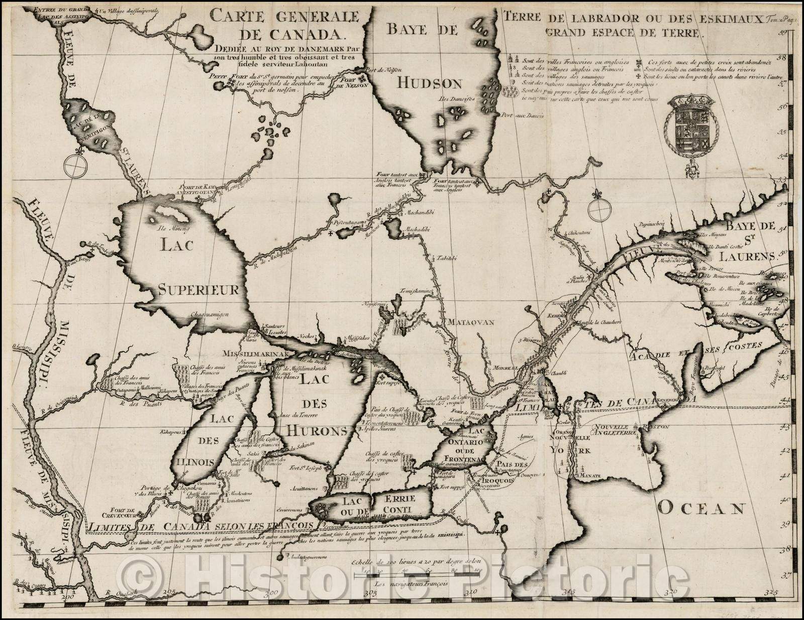 Historic Map - Carte Generale & Itineraire de la Pologne avec les Pais qui y apartenoient ci-devant :: Example of the Covens, Mortier & Covens Jr. of Poland, 1703 - Vintage Wall Art