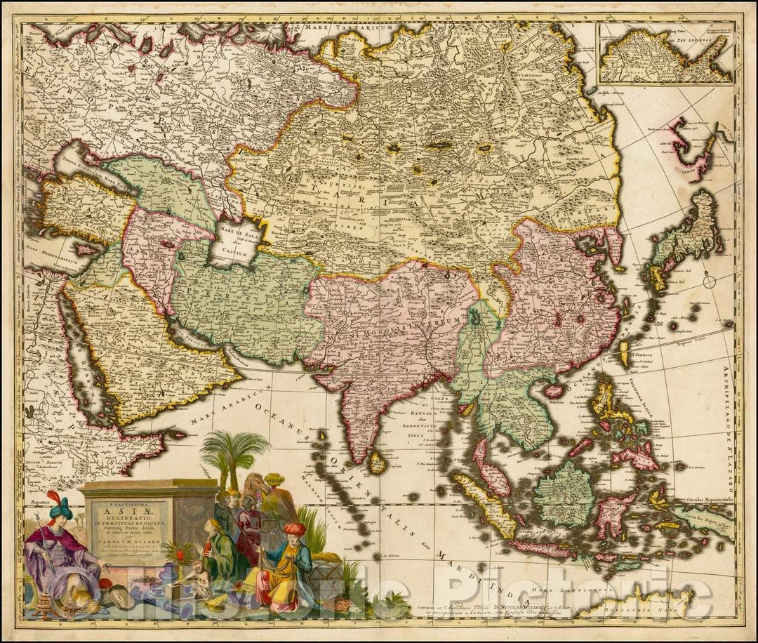 Historic Map - Exactissima Asiae Delineatio In Praecipuas Regiones, 1695, Carel Allard v2