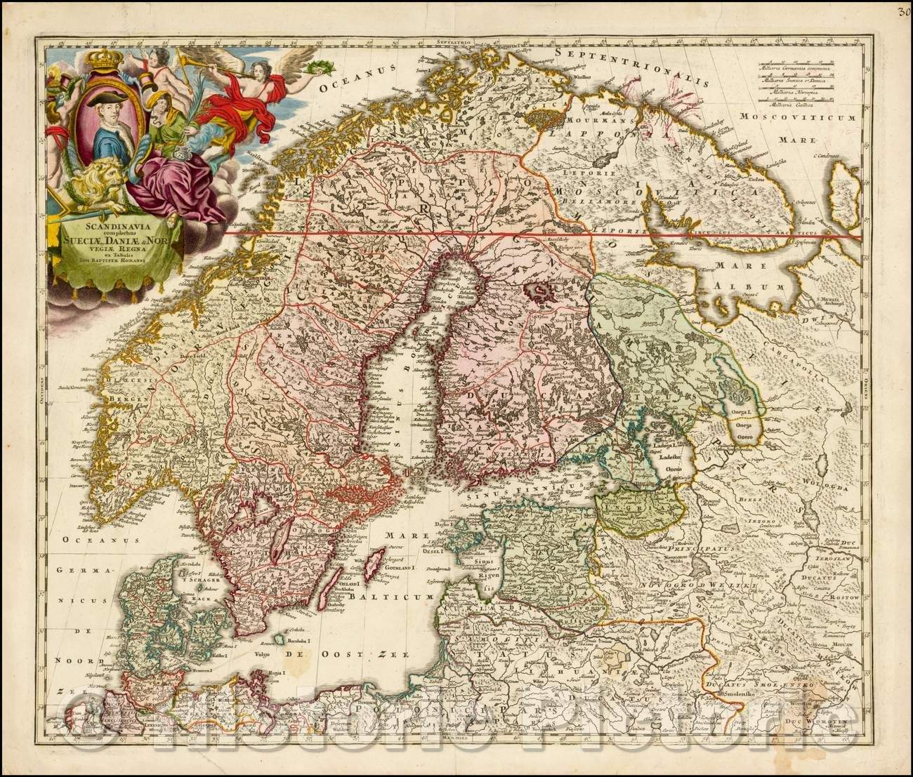 Historic Map - Scandinavia complectens Sueciae, Daniae & Norvegiae Regna ex novissimis su, 1776 - Vintage Wall Art