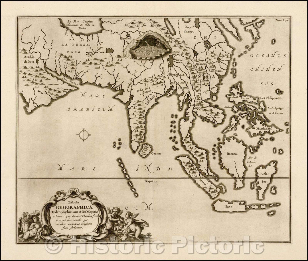 Historic Map - Tabula Geographica Hydrophylacium Asiae Majoris exhibens, quo Omnia Flumina sive proxime sive remote per occultos maeandros Originem suam Sortiuntur, 1665 v2