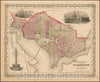 Historic Map - Colton's Georgetown and The City of Washington, The Capital of the United States of America, 1865, G.W. & C.B. Colton v2