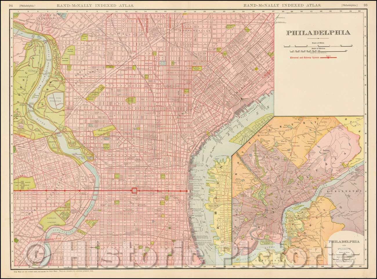 Historic Map - Philadelphia and Vicinity, 1911, William Rand v1