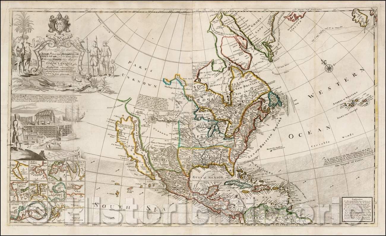 Historic Map - Primate and Metropolitan of all Ireland and One of the Lords Justices, 1735, George Grierson - Vintage Wall Art