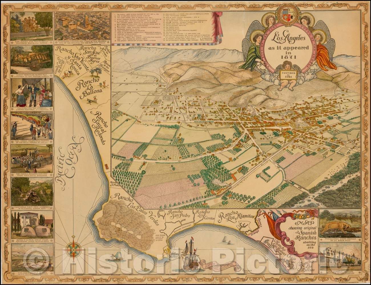 Historic Map - Los Angeles as it appeared in, 1929, Gores v3