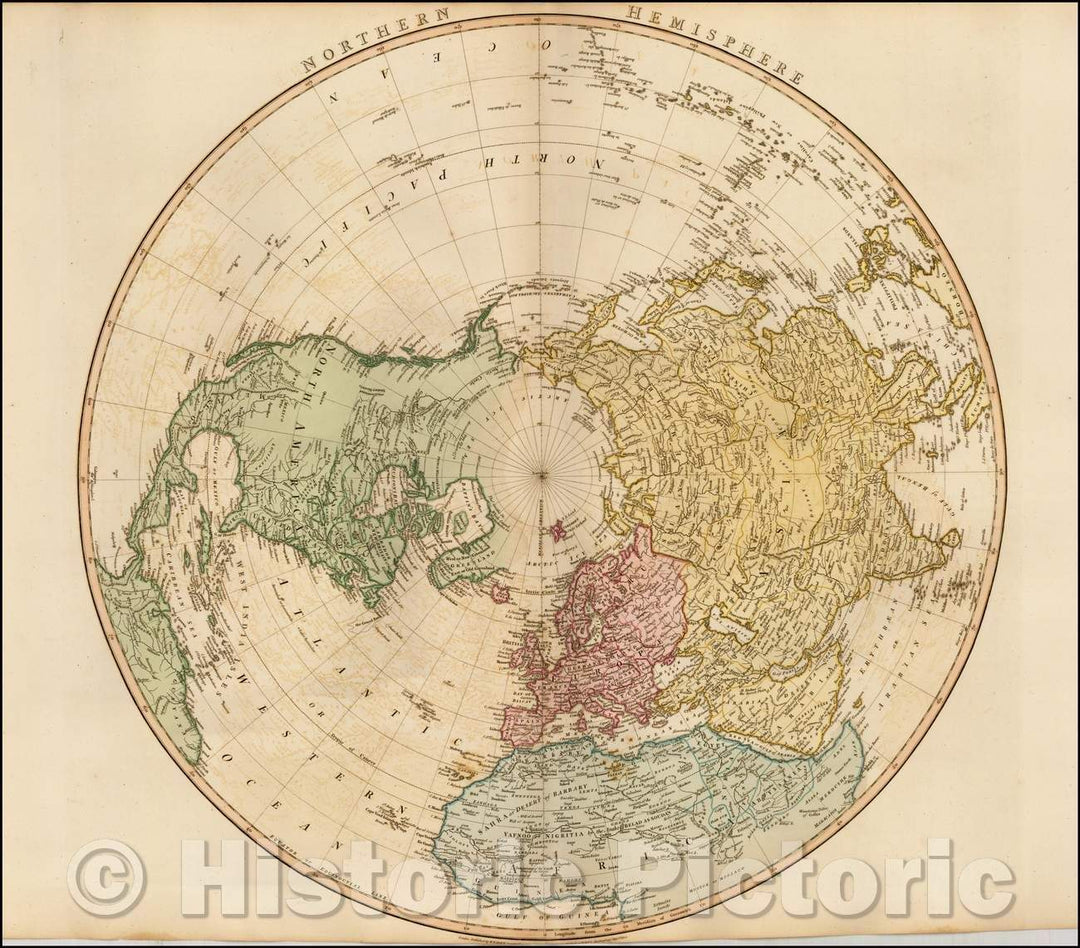 Historic Map - Northern Hemisphere, 1790, William Faden v2