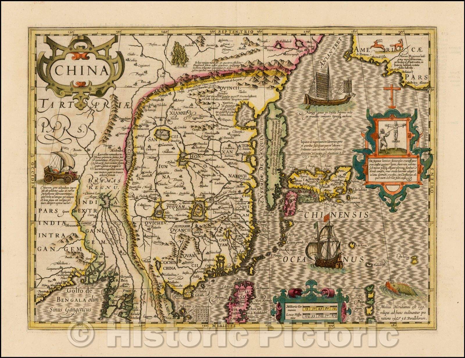 Historic Map - China, 1606, Jodocus Hondius v6