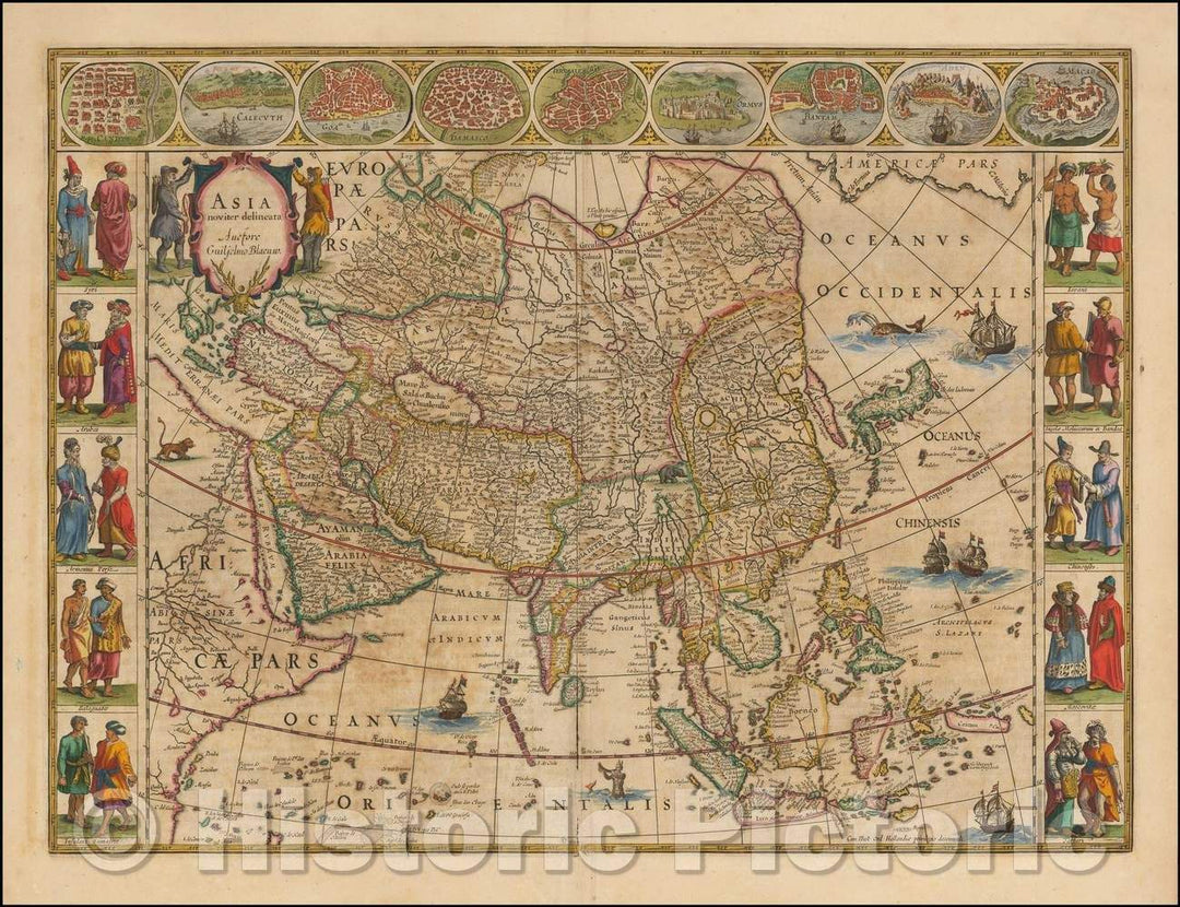 Historic Map - Asia Noviter Delineata, 1635, Willem Janszoon Blaeu v3