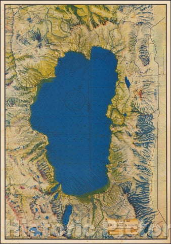 Historic Map - E.R. Smith Map of Lake Tahoe & Vicinity, 1947, E. R. Smith v3