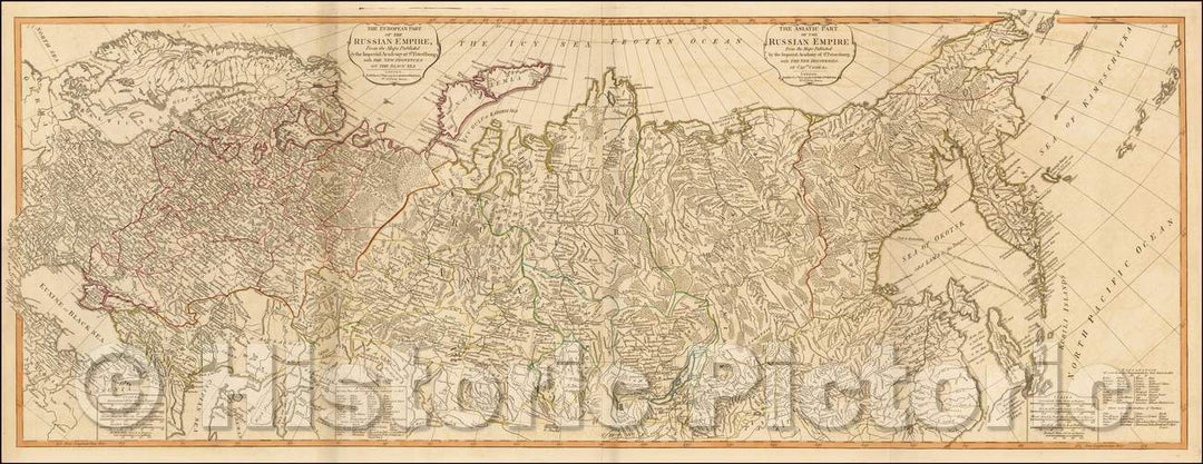 Historic Map - The European Part of the Russian Empire, 1794, Laurie & Whittle v2