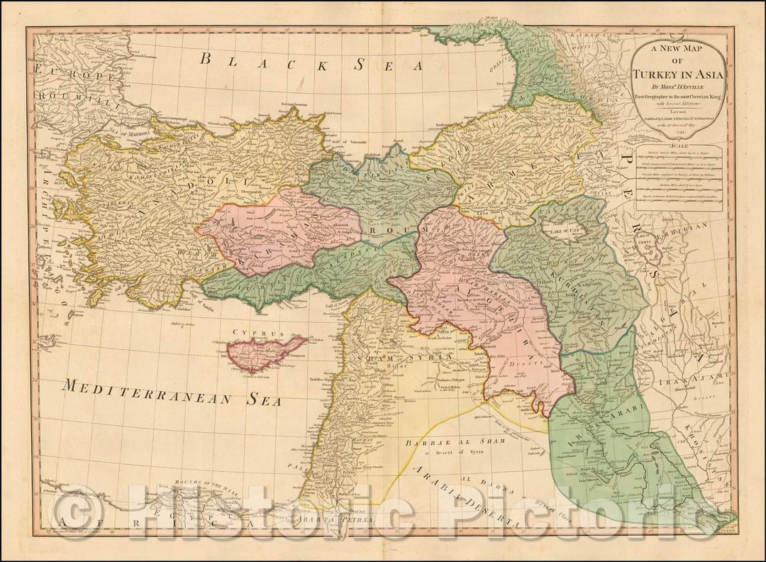 Historic Map - Turkey in Asia, 1794, Laurie & Whittle v2