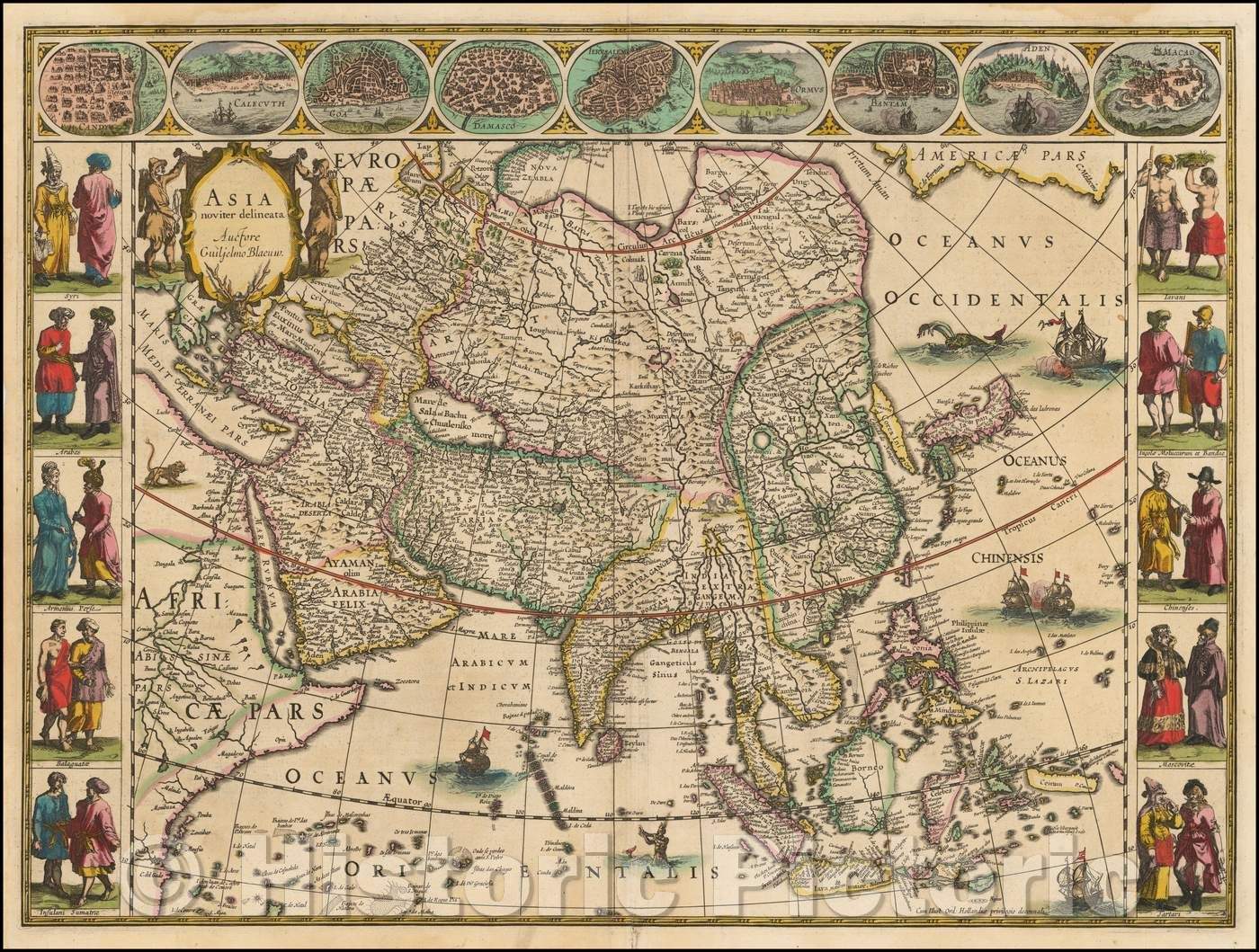 Historic Map - Asia Noviter Delineata, 1635, Willem Janszoon Blaeu v4