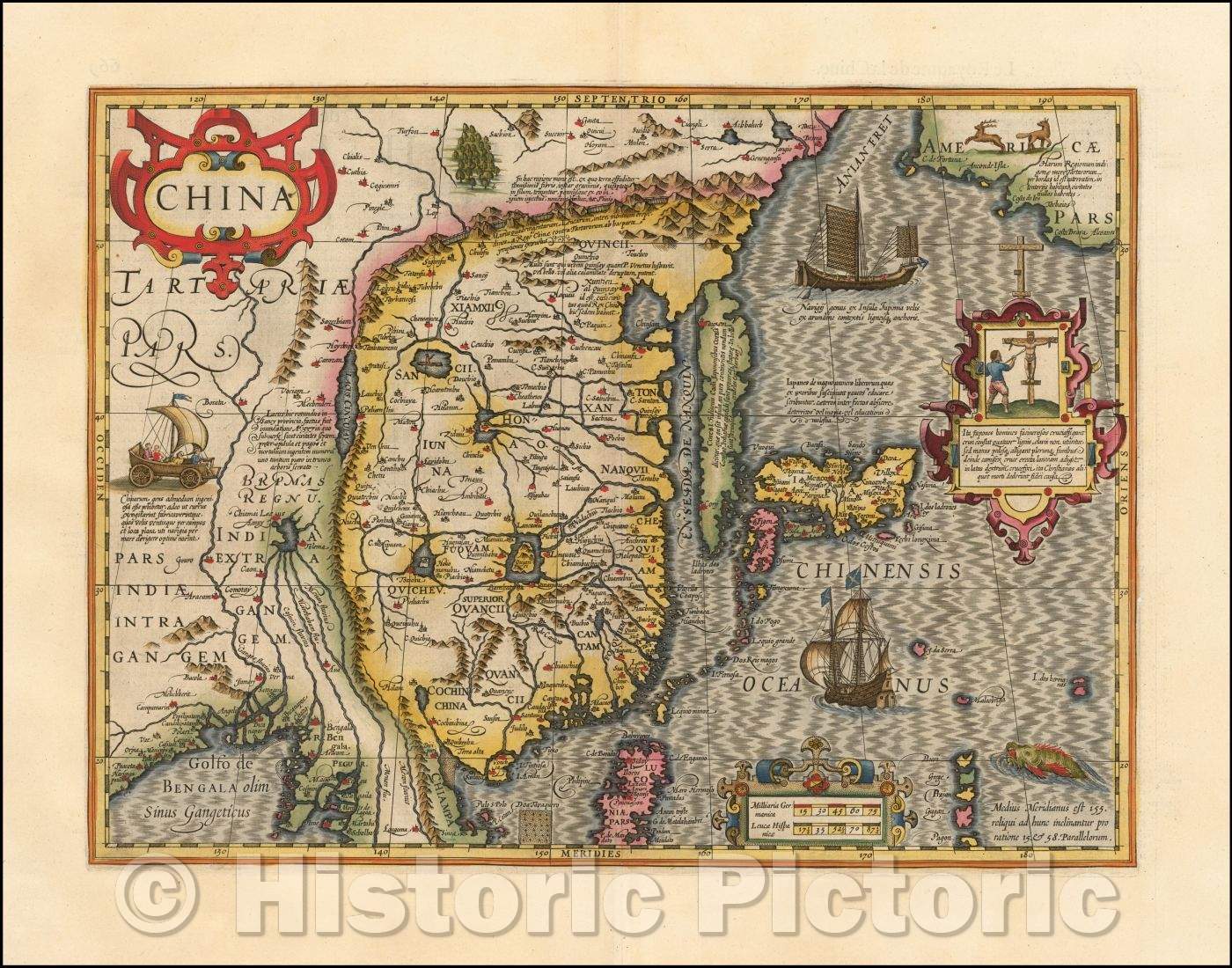 Historic Map - China, 1606, Jodocus Hondius v7