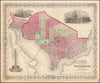 Historic Map - Colton's Georgetown and The City of Washington, The Capital of the United States of America, 1865, G.W. & C.B. Colton v1