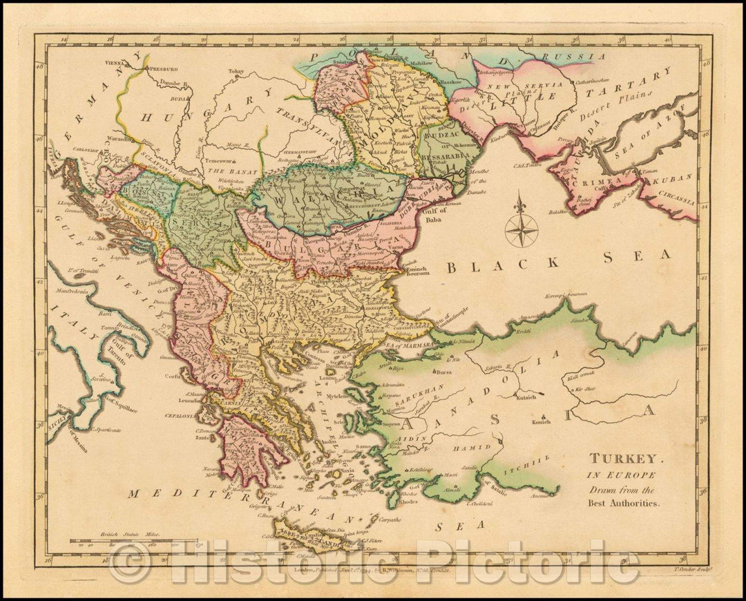 Historic Map - Turkey In Asia, 1794, Robert Wilkinson v1