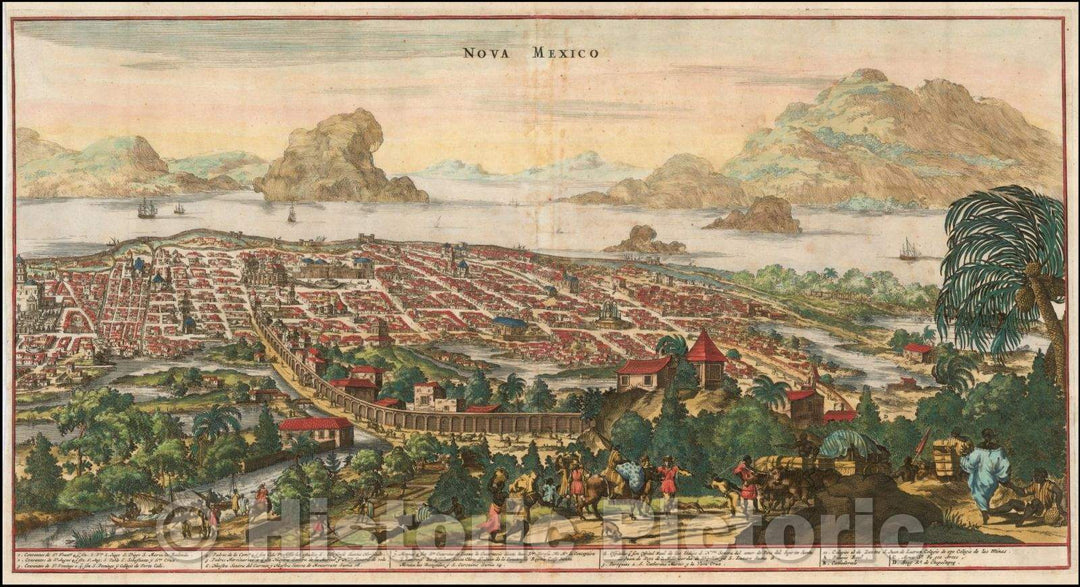 Historic Map - Nova Mexico [Mexico City], 1671, John Ogilby v2