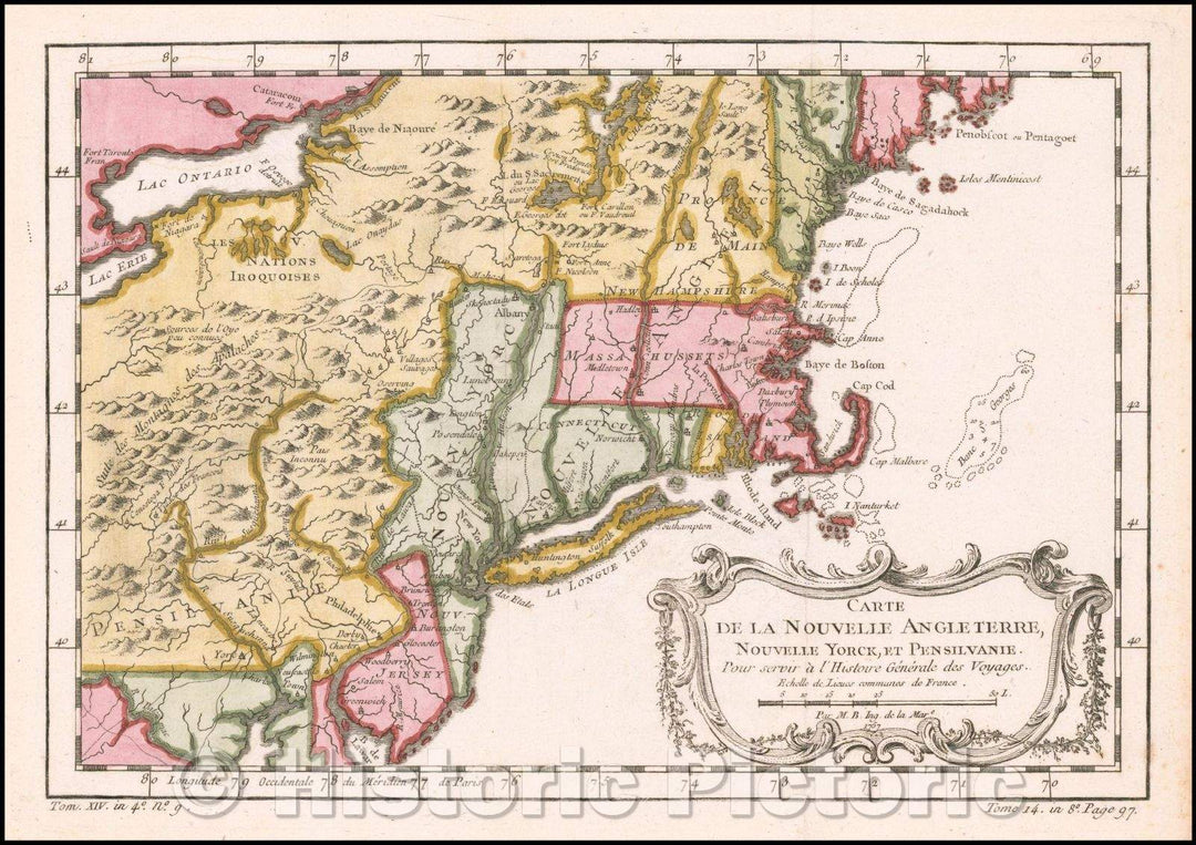 Historic Map - Carte D'Assemblage De L'Amerique Septentrionale/Map of North America, grandest North American Wall Map of the 19th Century, 1757 - Vintage Wall Art