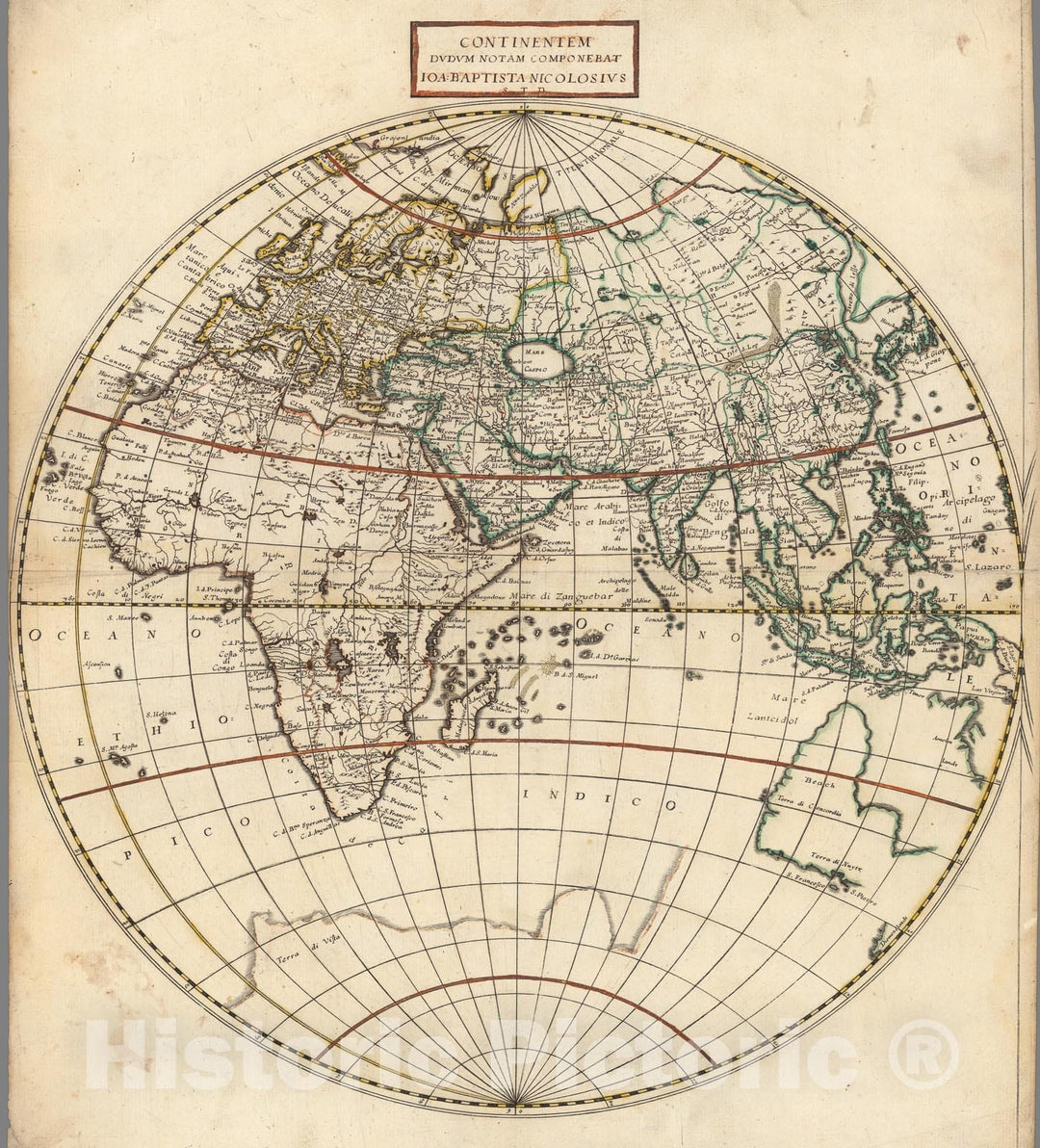 Historic Map : Continentem Dudum Notam Componebat., 1660, Vintage Wall Decor