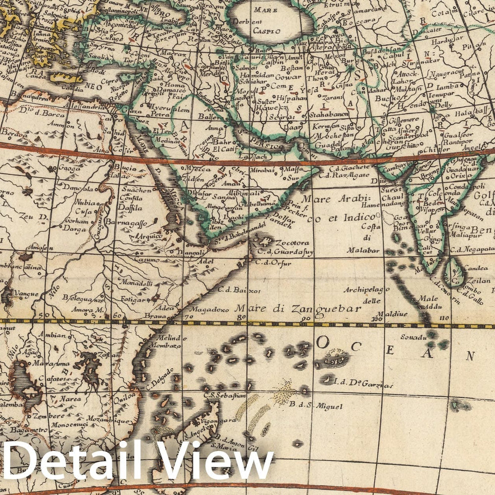 Historic Map : Continentem Dudum Notam Componebat., 1660, Vintage Wall Decor