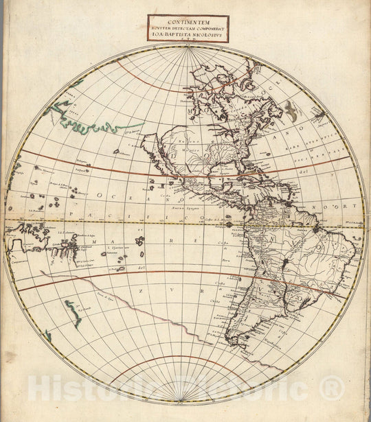 Historic Map : Continentem Noviter Detectam Componebat., 1660, Vintage Wall Decor