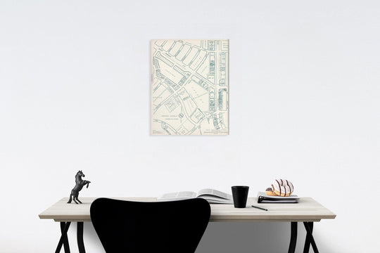 Historic Map : Broadway - Crenshaw District, Los Angeles, California., 1952, Vintage Wall Decor