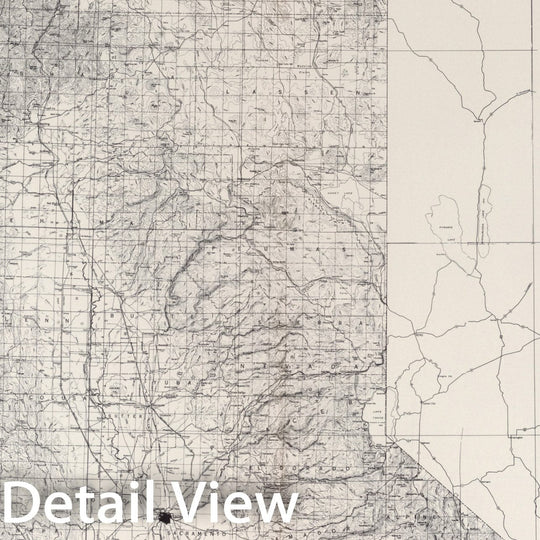 Historic Map : State of California, North Half. (Built-up Areas)., 1952, Vintage Wall Decor