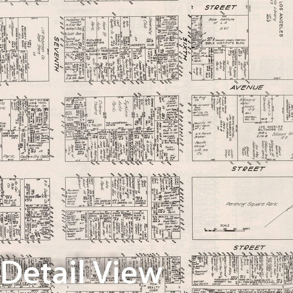 Historic Map : Los Angeles (California)., 1929, Vintage Wall Decor