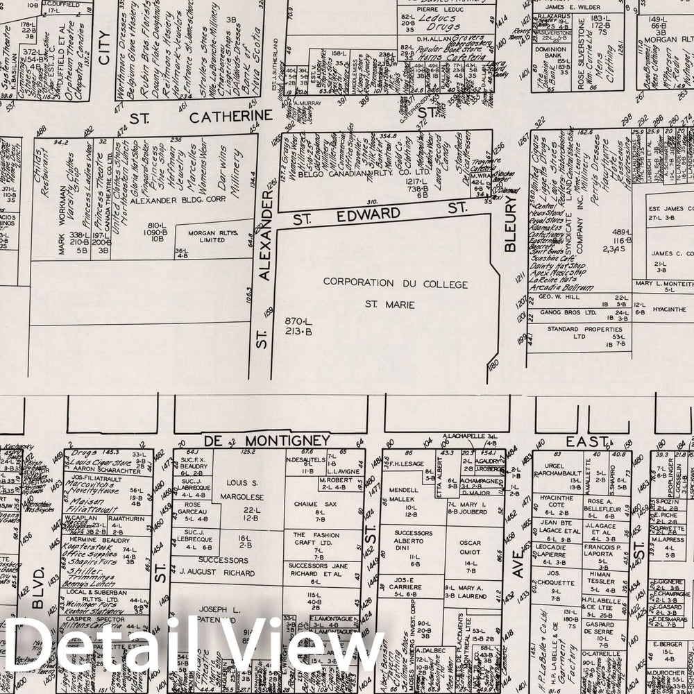 Historic Map : Montreal (Quebec). Sheet No. 2., 1929, Vintage Wall Decor