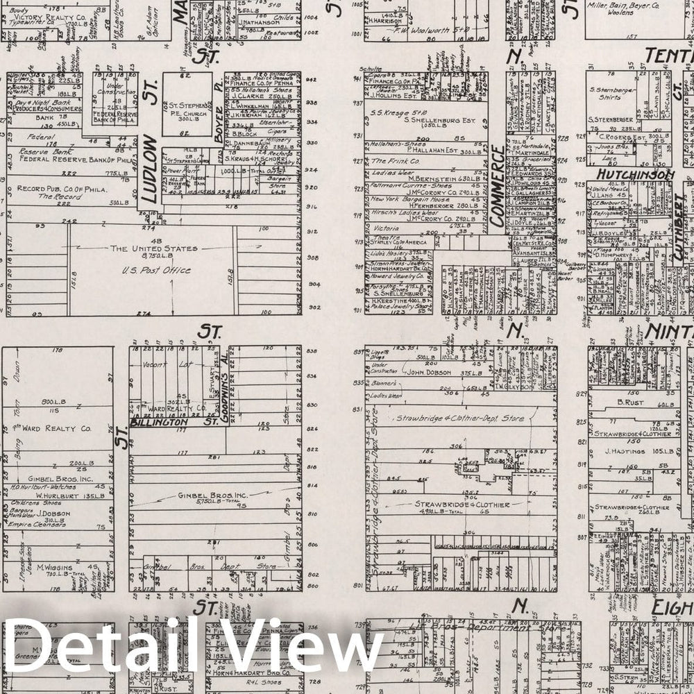 Historic Map : Philadelphia (Pennsylvania). Sheet - 2., 1929, Vintage Wall Decor