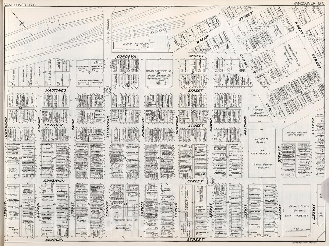 Historic Map : Vancouver (British Columbia). (Sheet 1)., 1929, Vintage Wall Decor