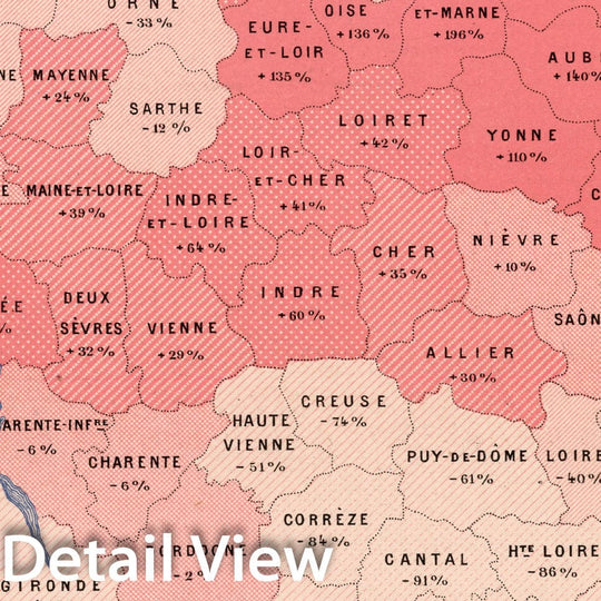 Historic Map : IX. Production du froment par cultivateur (exploitant et salaries), En 1882, 1887, Vintage Wall Decor