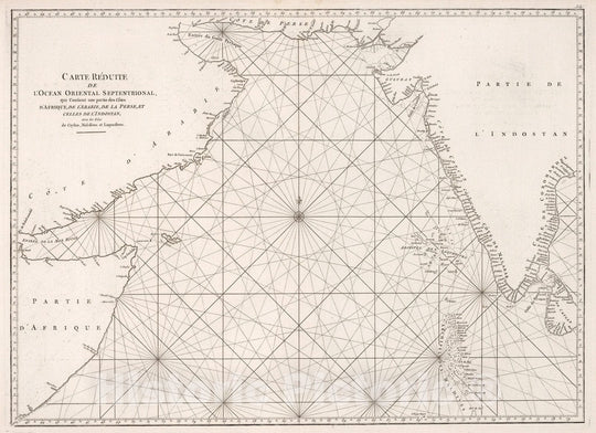 Historic Map : Carte Reduite De L'Ocean Oriental Septentrional, 1810, Vintage Wall Decor