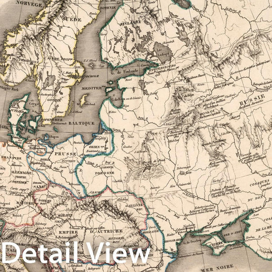 Historic Map : Exposition geographique IX Tableau : Europe : section 1re., 1839, Vintage Wall Decor