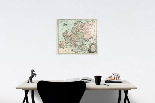 Historic Map : Pl. 11. L'Europe Dressee pour l'Etude de la Geographie, 1786, Vintage Wall Decor