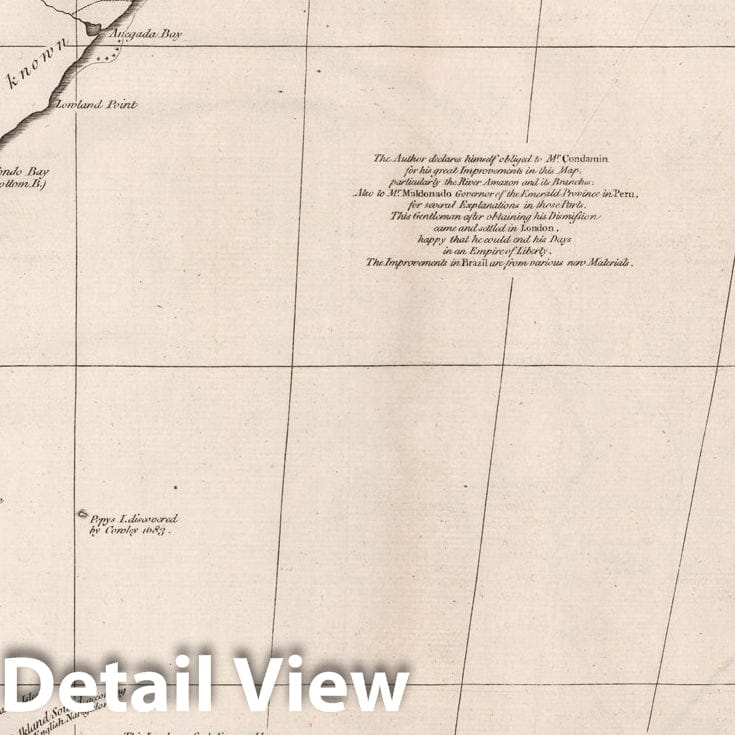 Historic Map : Vol. I. South America. Plate III, 1755, Vintage Wall Decor