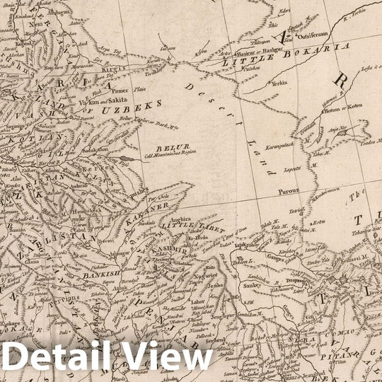 Historic Map : Vol. I. Asia. Part 1. Plate II. Part of India, Persia, Tibet, and Tartary, 1755, Vintage Wall Decor