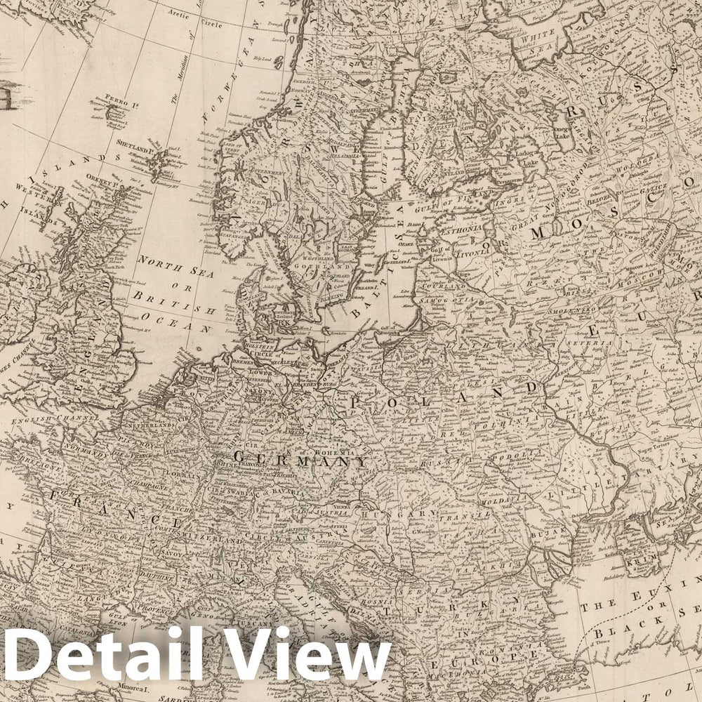 Historic Map : Composite Map: Vol. I. Europe. PlateI- IIII, 1774, Vintage Wall Decor