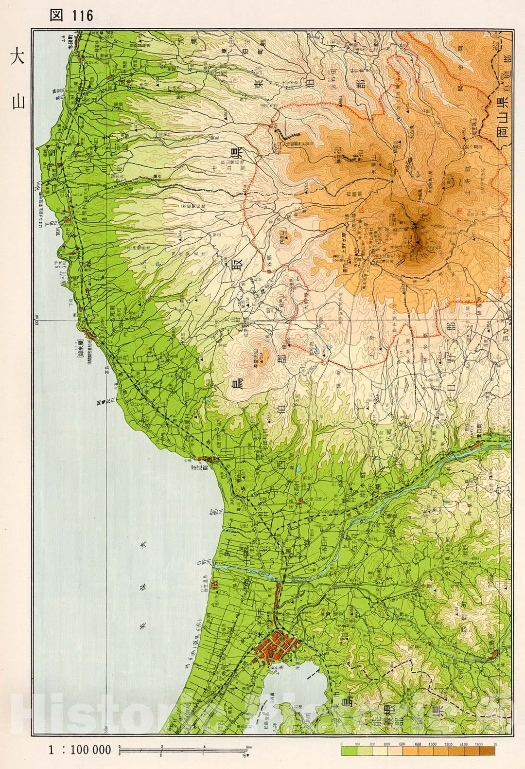 Historic Map : Oyama, Japan, 1956, Vintage Wall Decor