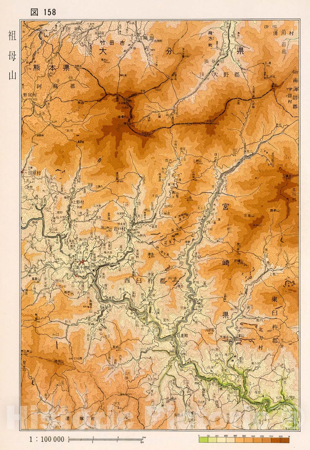 Historic Map : Sobosan, Japan, 1956, Vintage Wall Decor