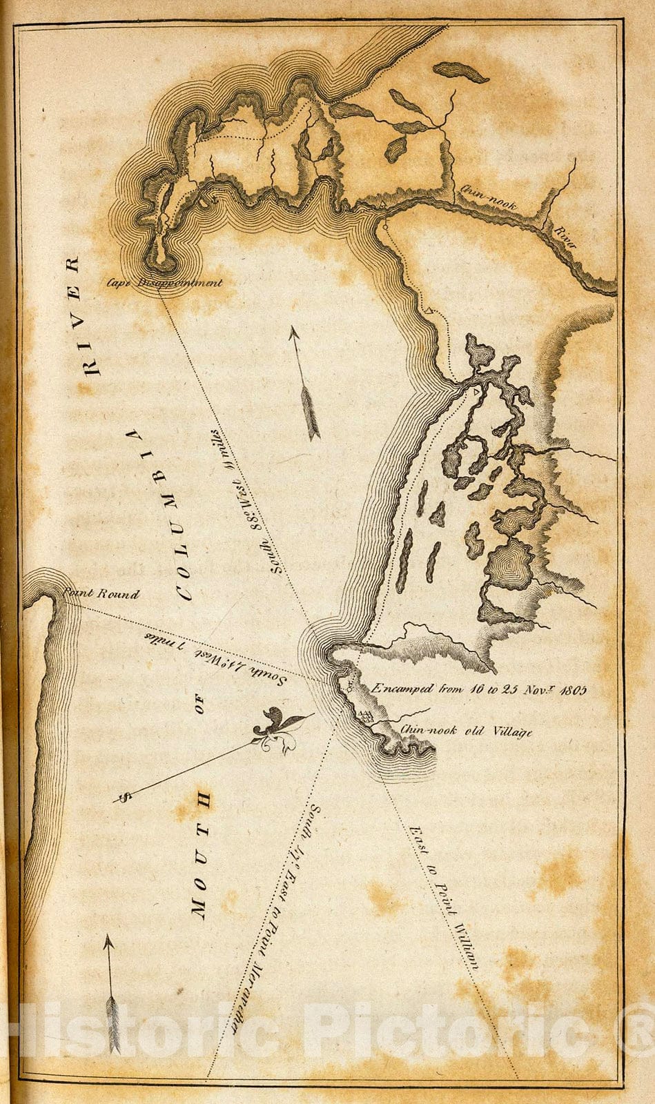 Historic Map : Mouth of Columbia River., 1814, Vintage Wall Decor