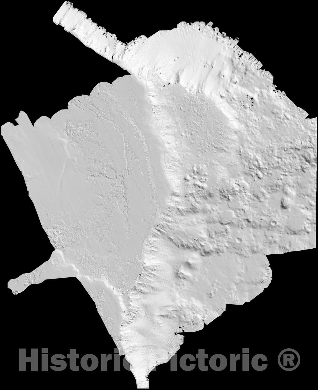 Map : Sea-floor images and data from multibeam surveys in San Francisco Bay, southern California, Hawaii, the Gulf of Mexico, and Lake T, 1999 Cartography Wall Art :