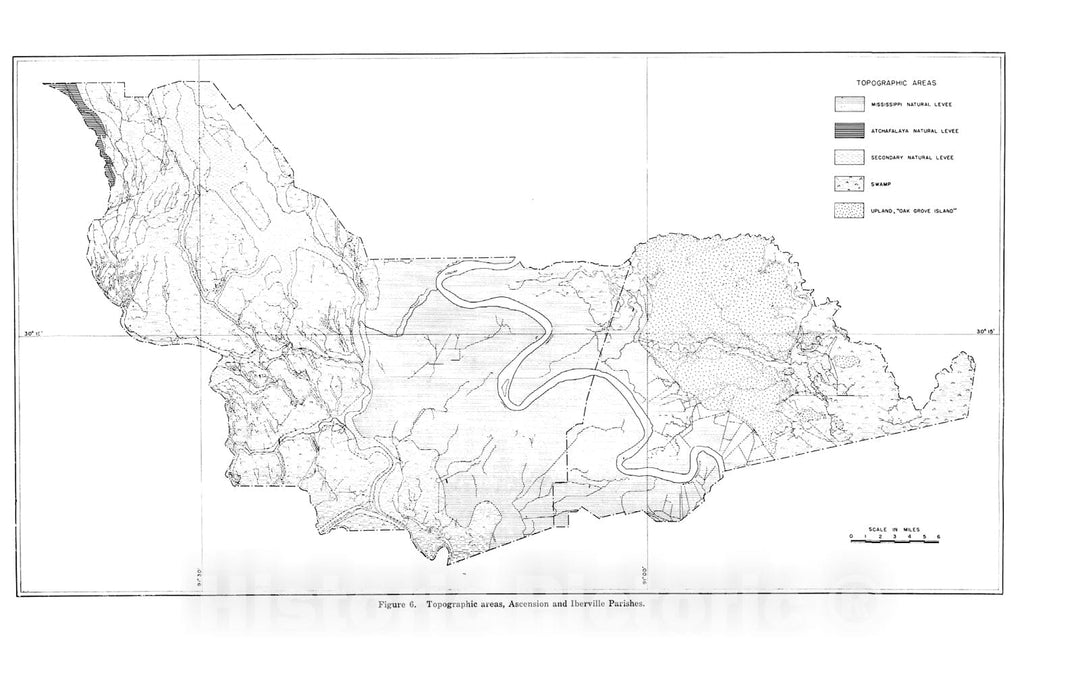 Map : Reports on the geology of Iberville and Ascension Parishes, 1938 Cartography Wall Art :