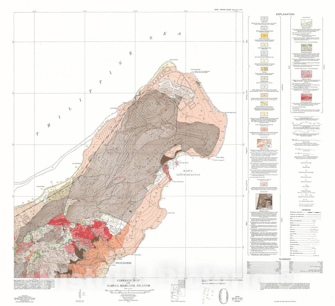 Map : Volume II.  Water resources with basic soils and geologic maps, 1958 Cartography Wall Art :