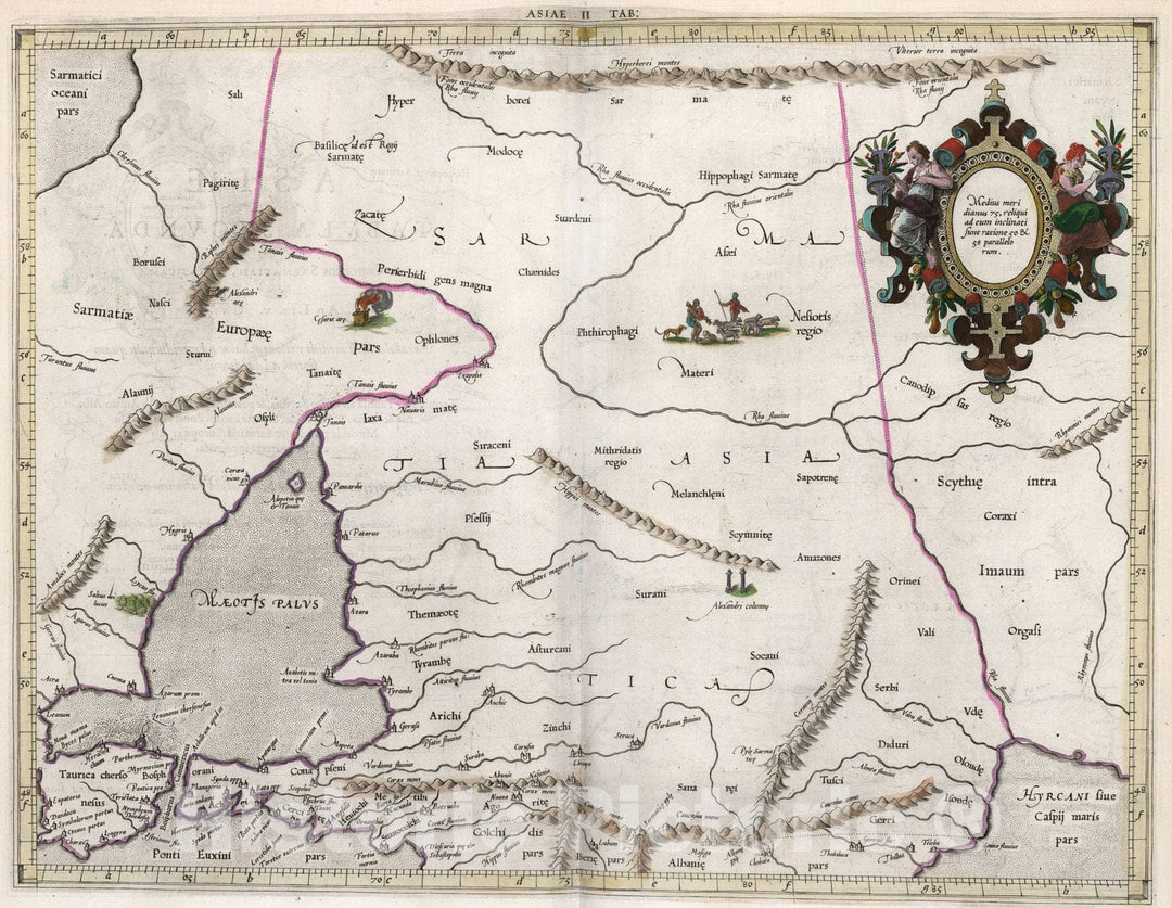 Historic Map : Asiae, II Tabvla, 1618, Vintage Wall Art