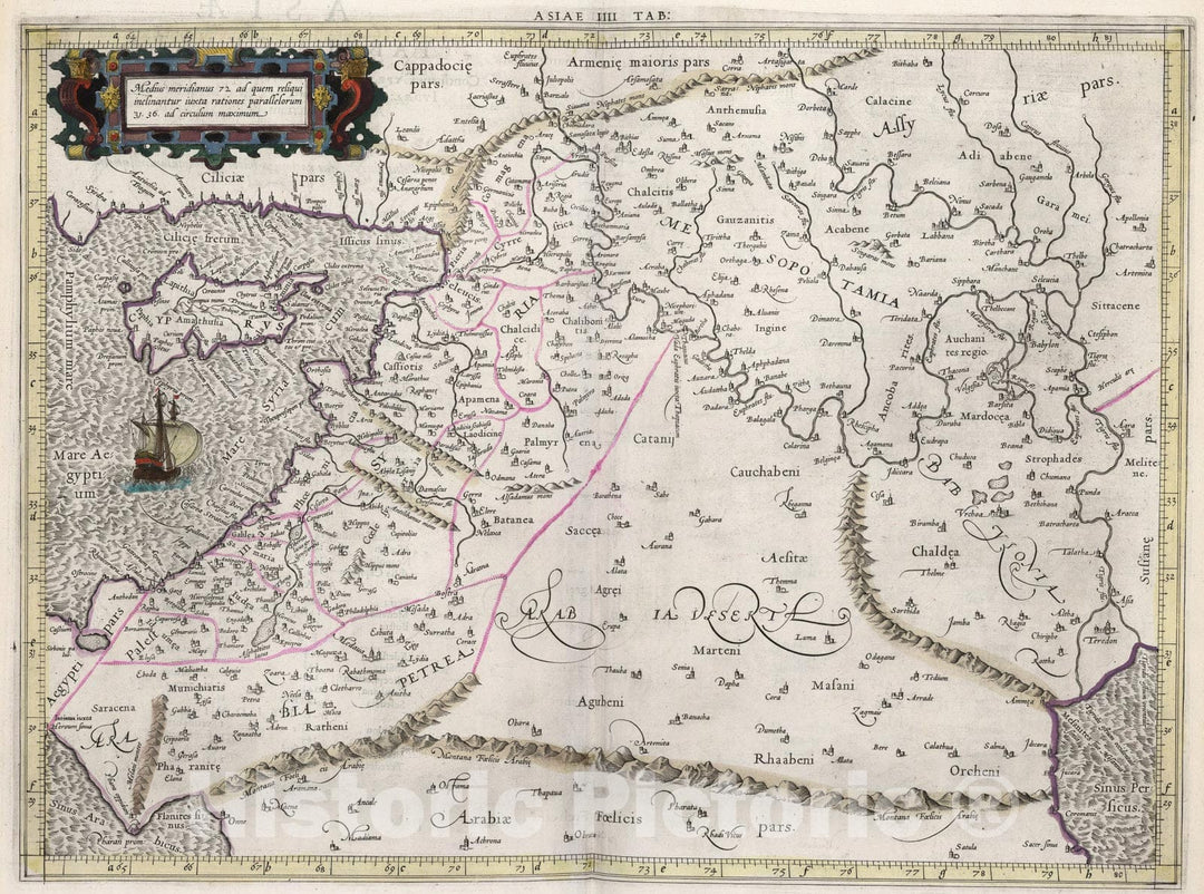 Historic Map : Asiae, IV Tabula, 1618, Vintage Wall Art