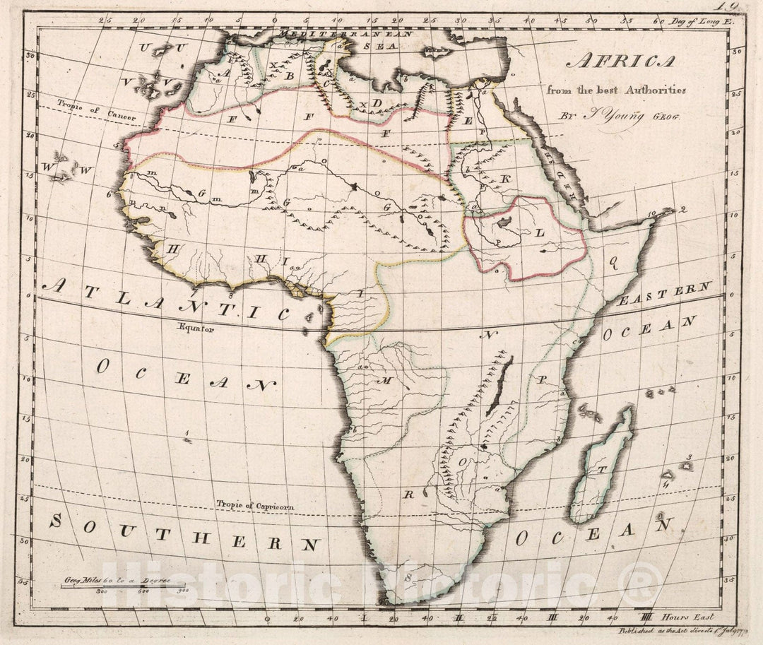 Historic Map : Africa, 1778, Vintage Wall Art