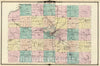 Historic Map : Map of Dane County, State of Wisconsin., 1878, Vintage Wall Art